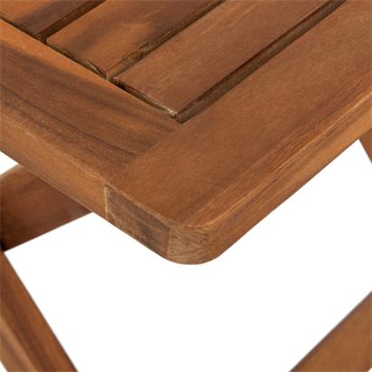 Beistelltisch Holztisch Lounge Tisch Kaffeetisch Gartentisch Klapptisch Akazie 40 x 40 cm