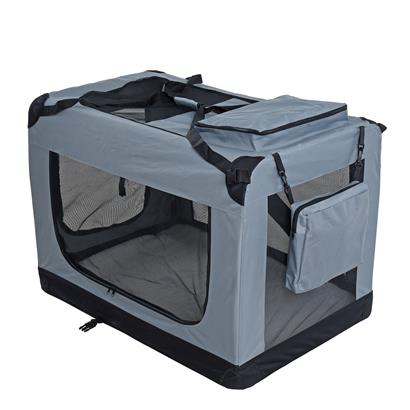 ESTEXO® Hunde-Transportbox Gitterbox XXL Reisebox Auto Hundekäfig S Hundebox faltbar 