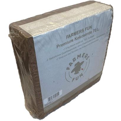 Premium Kokoserde Anzuchterde 70 L Blumenerde Kokoshumus Humusziegel 5 kg Block
