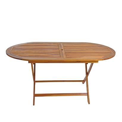 Gartentisch Balkontisch Terrassentisch Akazie Holz Tisch Gartenmöbel klappbar Klapptisch Oval