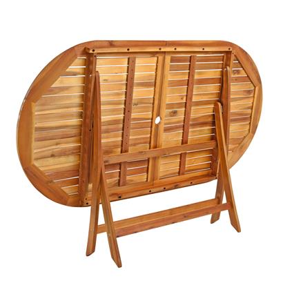 Holz Balkonmöbel Set klappbar, 7-teilig