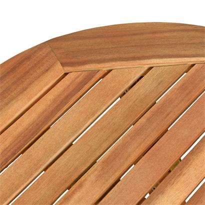 Klapptisch Balkontisch Beistelltisch 48 cm Rund Akazienholz Tisch Gartentisch