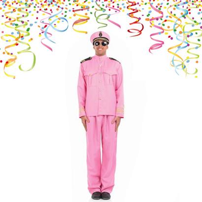 Offizier Kostüm rosa
