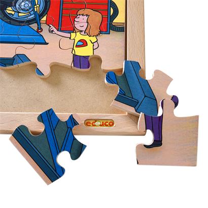 Puzzle Holzpuzzle Holzspielzeug 3er Überraschungs-Set Kinder Spielzeug Lernspiel