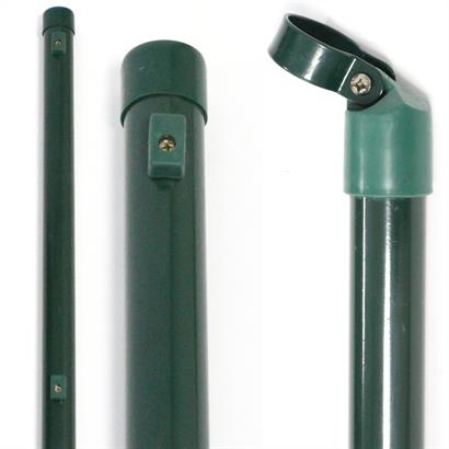 Zaunpfosten und Zaunstreben 34 mm RAL 6005 grün