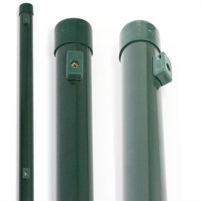 Zaunpfosten und Zaunstreben 34 mm RAL 6005 grün