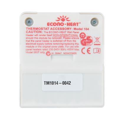 Thermostat Econo-Heat 104 für Wandheizung G4