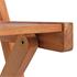 Huebsches 3teiliges Balkonmöbel Set aus massivem Holz, platzsparend zusammenklappbar, witterungsbestaendig