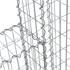 Anbauelement für Gabionenwand Spiral-Steingabione 140x150 cm