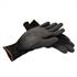 Montagehandschuhe Nylon PU schwarz 12 x Größe 8/M, Nahtloser Feinstrick, elastischer Strickbund, atmungsaktiver Handrücken