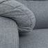 Relaxsessel mit integrierter Fußstütze in Grau