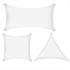 HDPE Sonnensegel Farbe Weiss mit Edelstahlringen, besonders reissfest und witterungsbestaendig