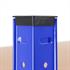 Weitspannregal Stecksystem 180 x 160 x 60 cm, Tragkraft 1000 kg, in der Farbe blau, verzinkt, MFD-Böden, 4 Ebenen